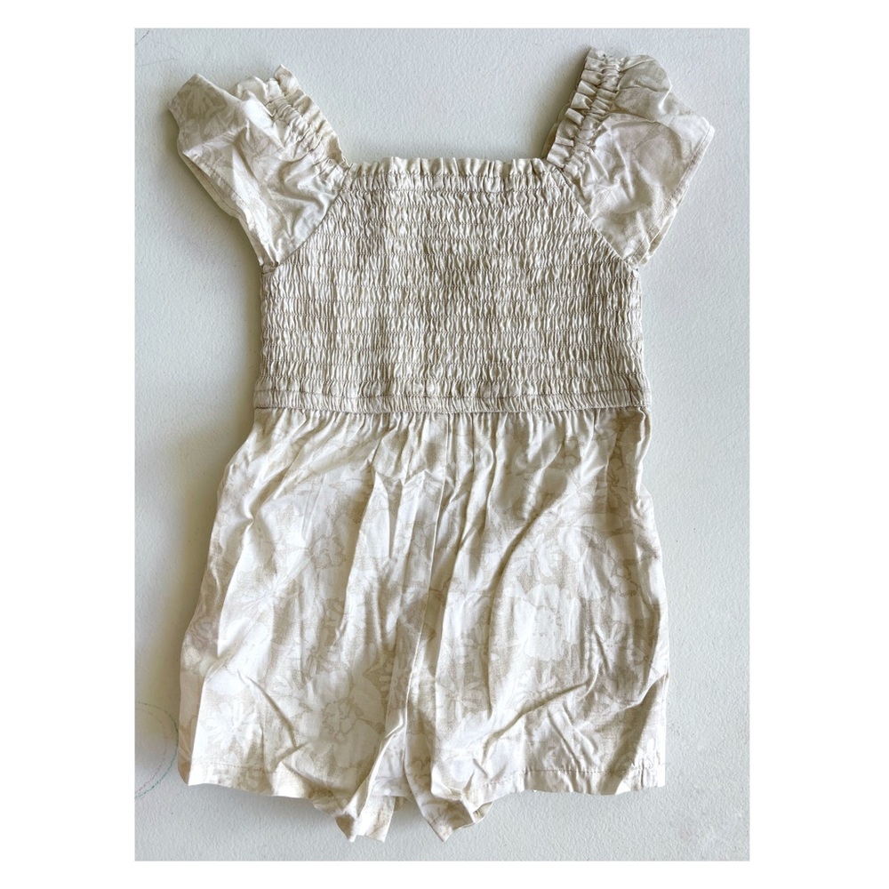 Aloha Floral Print Toddler Romper